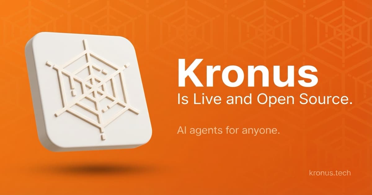 Kronus Is Live and Open Source.